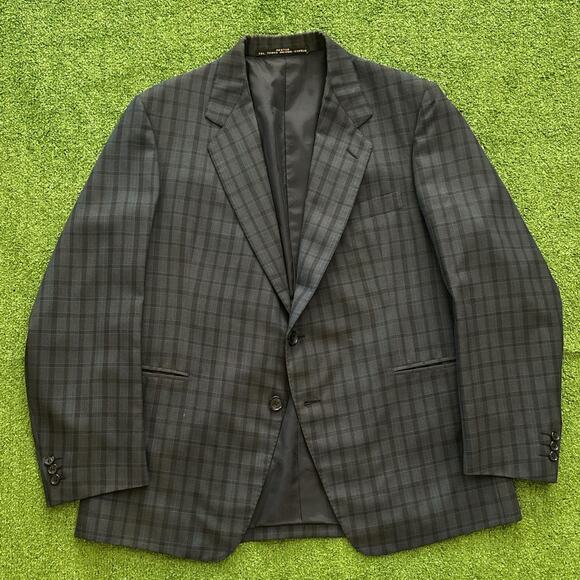 Vintage dormeuil plaid wool blazer - Picture 1 of 8